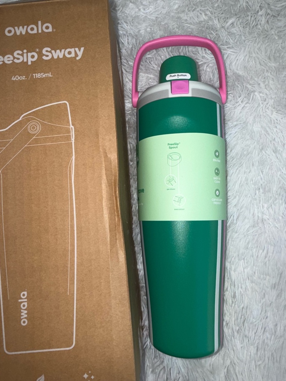 Owala FreeSip Sway 40oz Water Bottle - vacation mode